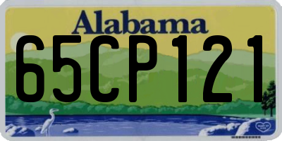 AL license plate 65CP121