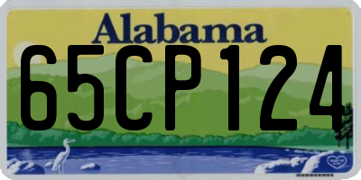 AL license plate 65CP124