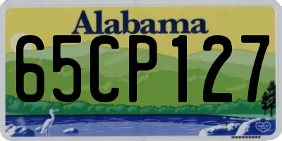 AL license plate 65CP127