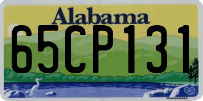 AL license plate 65CP131