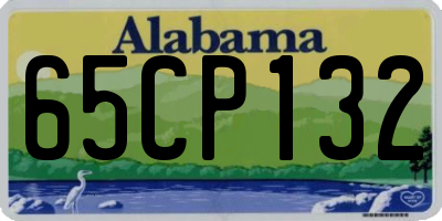 AL license plate 65CP132