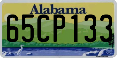 AL license plate 65CP133