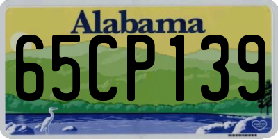 AL license plate 65CP139