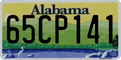 AL license plate 65CP141