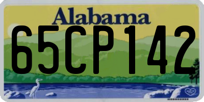 AL license plate 65CP142
