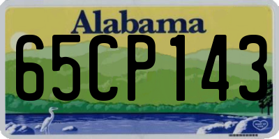 AL license plate 65CP143
