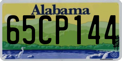 AL license plate 65CP144
