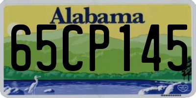 AL license plate 65CP145
