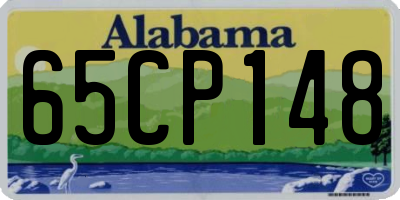 AL license plate 65CP148