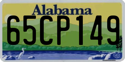 AL license plate 65CP149