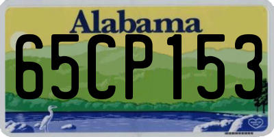AL license plate 65CP153