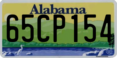 AL license plate 65CP154