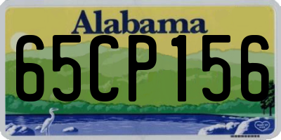 AL license plate 65CP156
