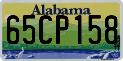 AL license plate 65CP158