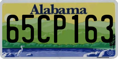 AL license plate 65CP163