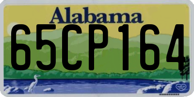 AL license plate 65CP164