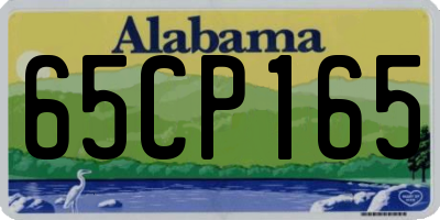 AL license plate 65CP165