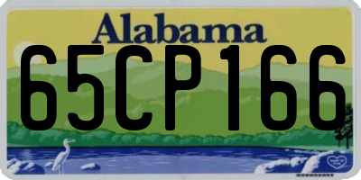 AL license plate 65CP166