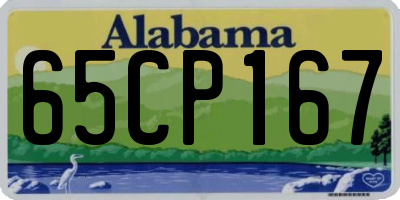 AL license plate 65CP167