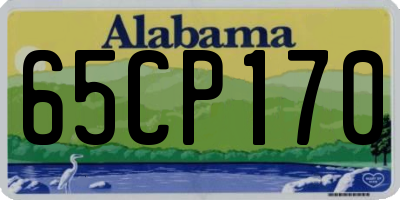 AL license plate 65CP170