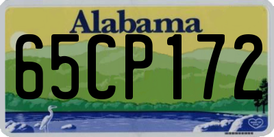 AL license plate 65CP172