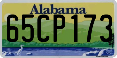 AL license plate 65CP173