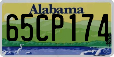 AL license plate 65CP174