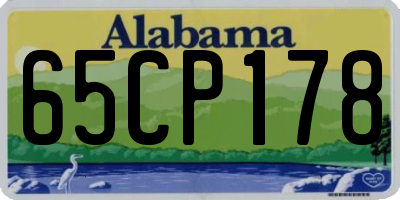 AL license plate 65CP178