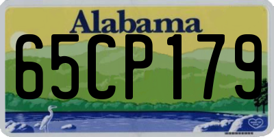 AL license plate 65CP179
