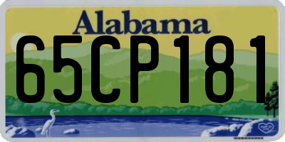 AL license plate 65CP181