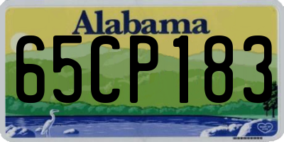 AL license plate 65CP183