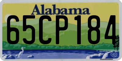 AL license plate 65CP184