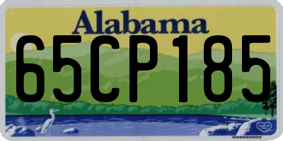 AL license plate 65CP185