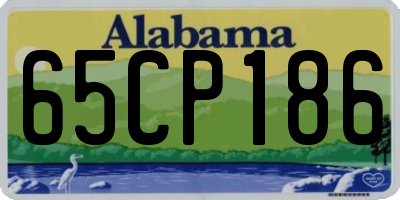 AL license plate 65CP186
