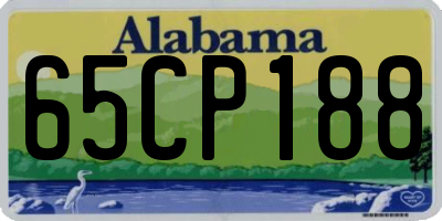 AL license plate 65CP188