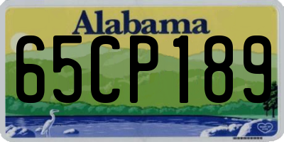 AL license plate 65CP189