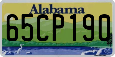 AL license plate 65CP190