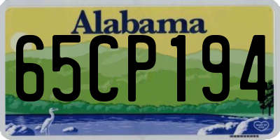 AL license plate 65CP194