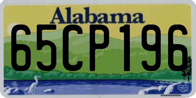 AL license plate 65CP196