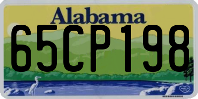 AL license plate 65CP198