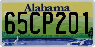 AL license plate 65CP201