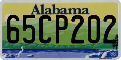 AL license plate 65CP202