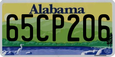 AL license plate 65CP206