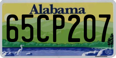 AL license plate 65CP207