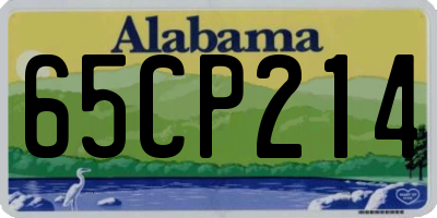 AL license plate 65CP214