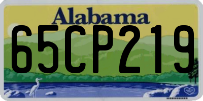 AL license plate 65CP219