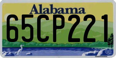 AL license plate 65CP221