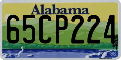 AL license plate 65CP224