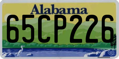 AL license plate 65CP226
