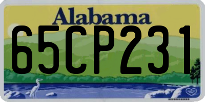 AL license plate 65CP231